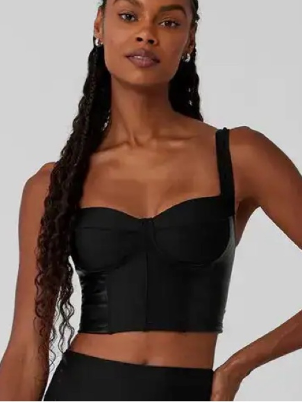 ALO YIGA AIRLIFT WINTER WARM CROPPED SUPERMOTO TANK